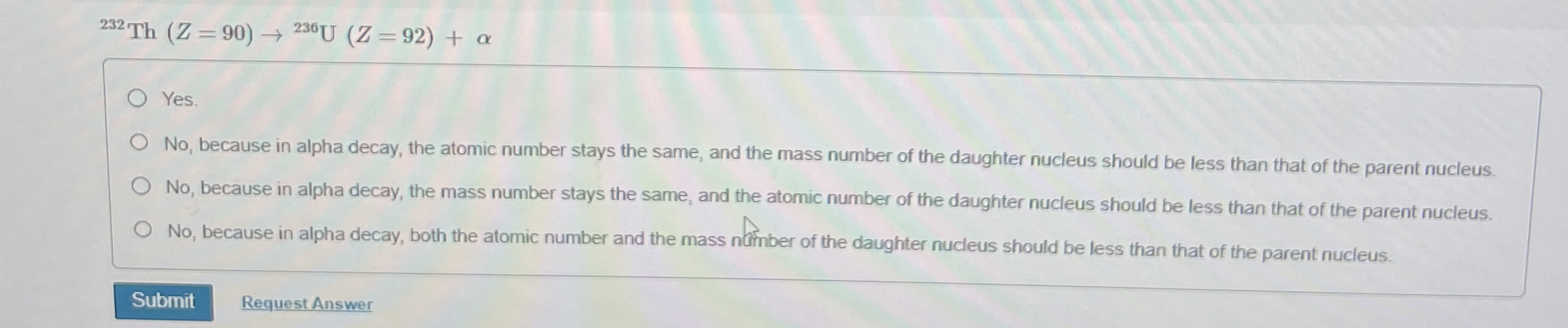 ) = ( 9 0 ) = ( 9 2 Yes. No , because in alpha