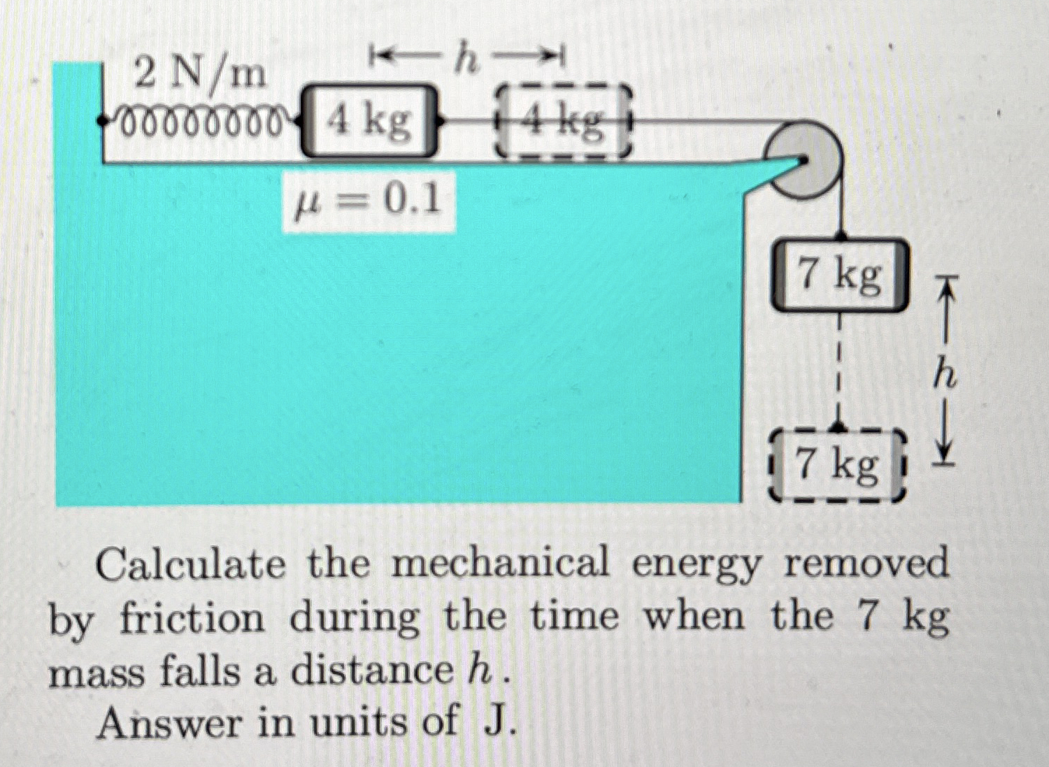 Calculate the mechanical energy removed by