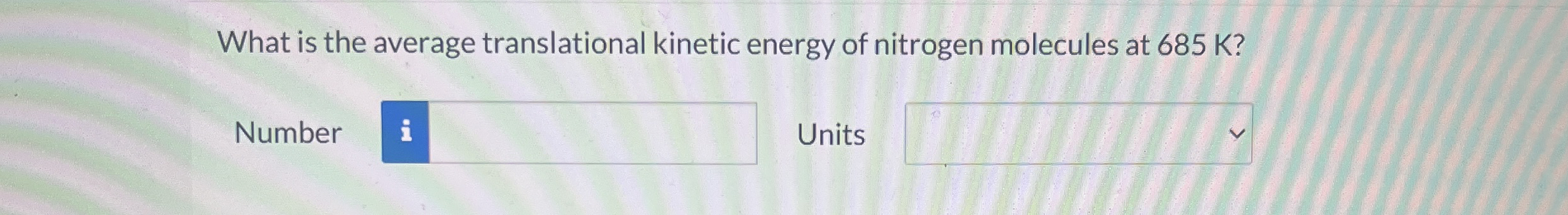 What is the average translational kinetic energy