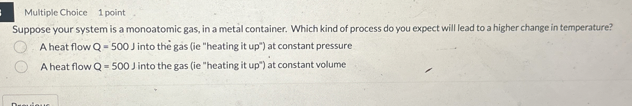 Multiple Choice 1 point Suppose your system is a