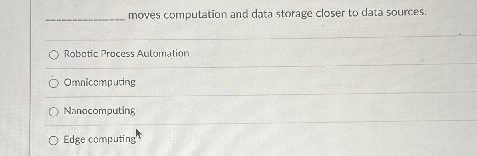 q , moves computation and data storage closer to