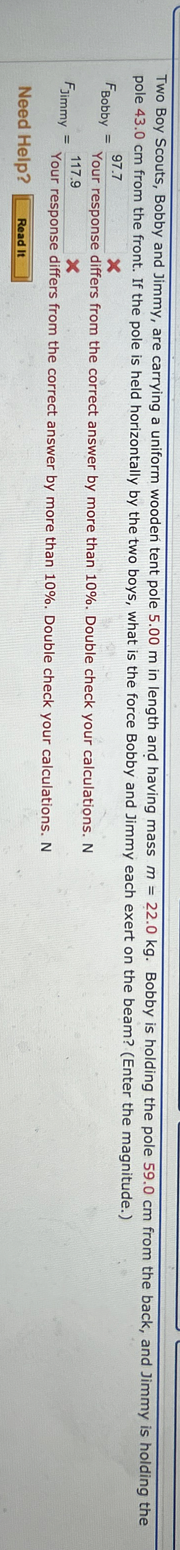 Two Boy Scouts, Bobby and Jimmy, are carrying a