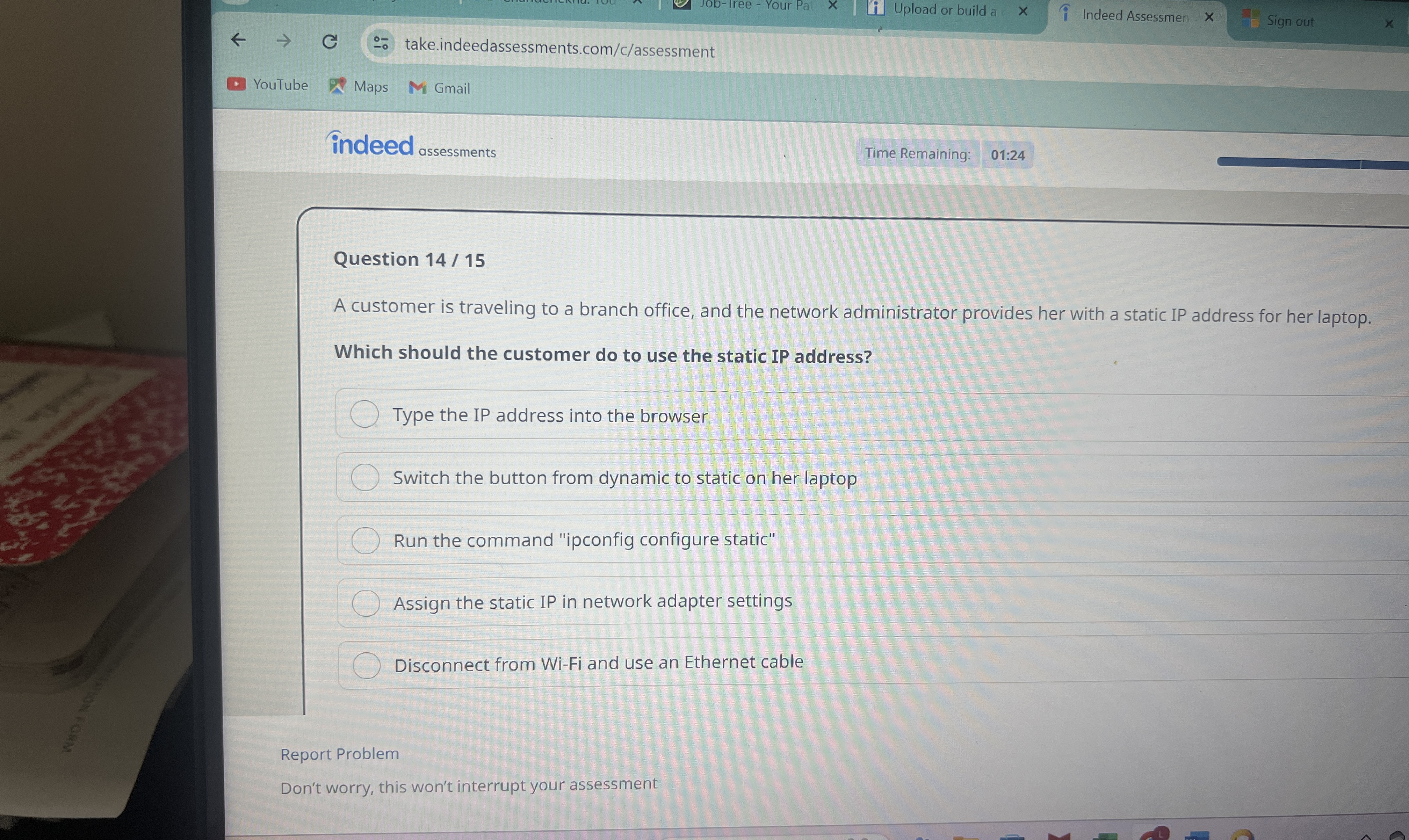 YouTube Maps Gmail indeed assesments Time