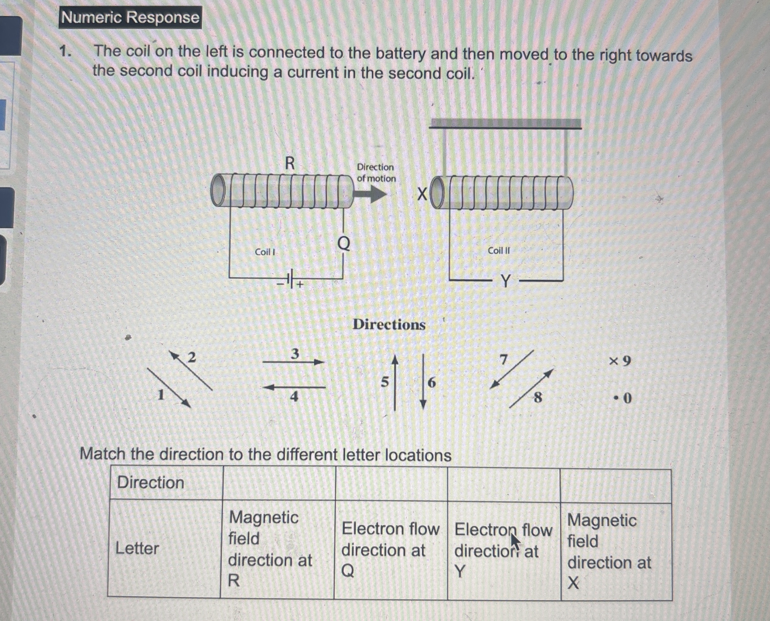 Numeric Response The coil on the left is