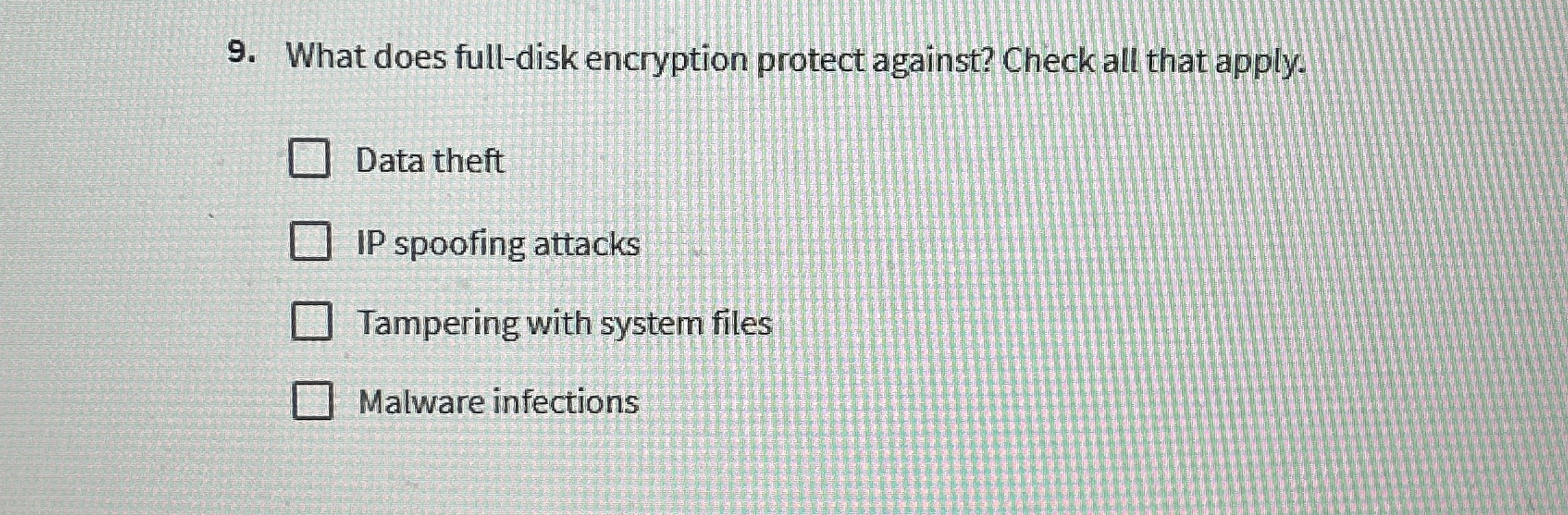 What does full - disk encryption protect against?