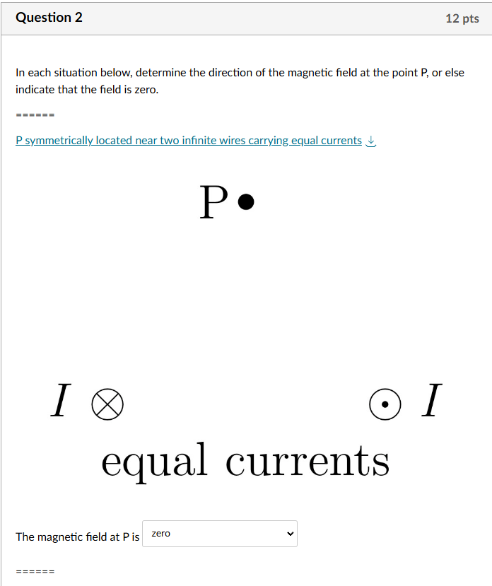 Question 2 In each situation below, determine the