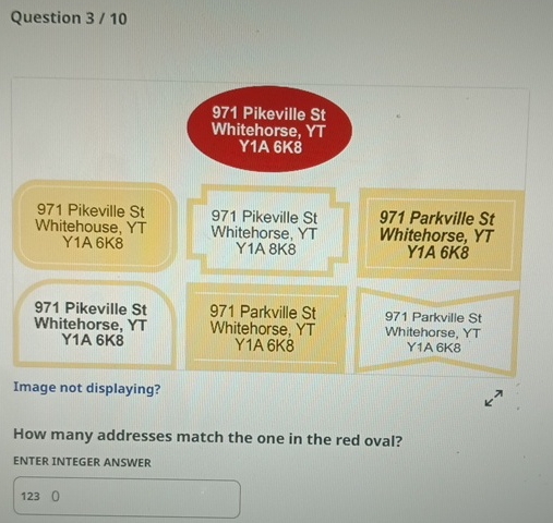 Question 3 / 1 0 Image not displaying? How many