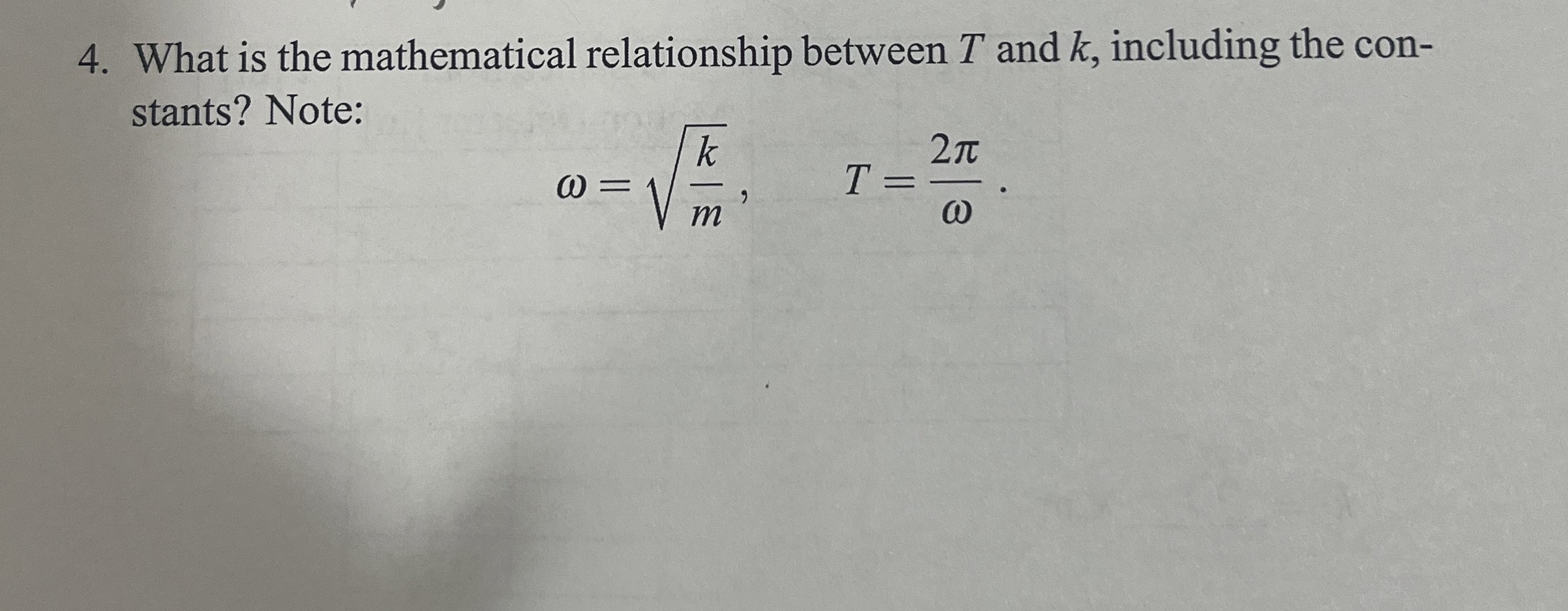 What is the mathematical relationship between T