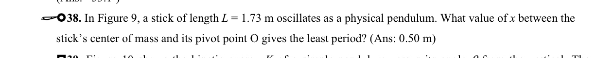 In Figure 9 , a stick of length L = 1 . 7 3 m