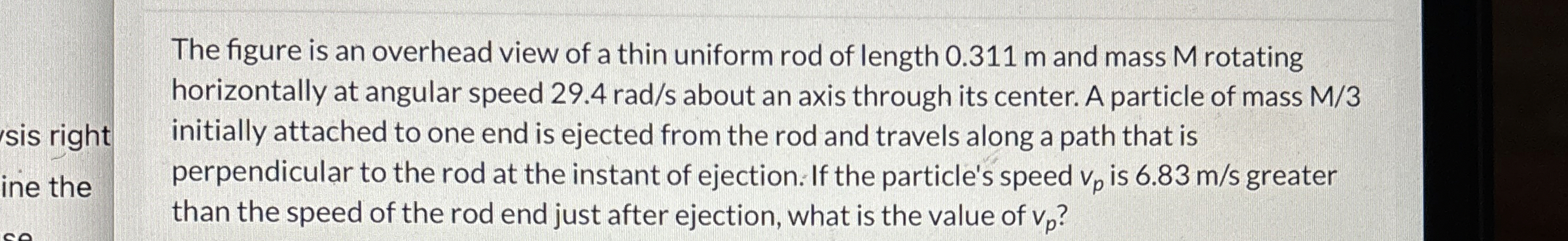 The figure is an overhead view of a thin uniform