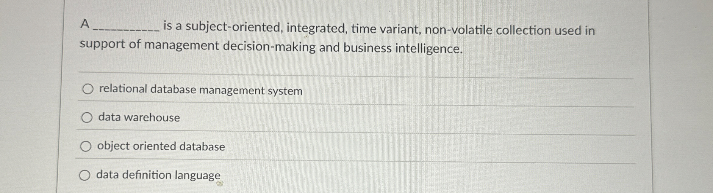 A q , is a subject - oriented, integrated, time
