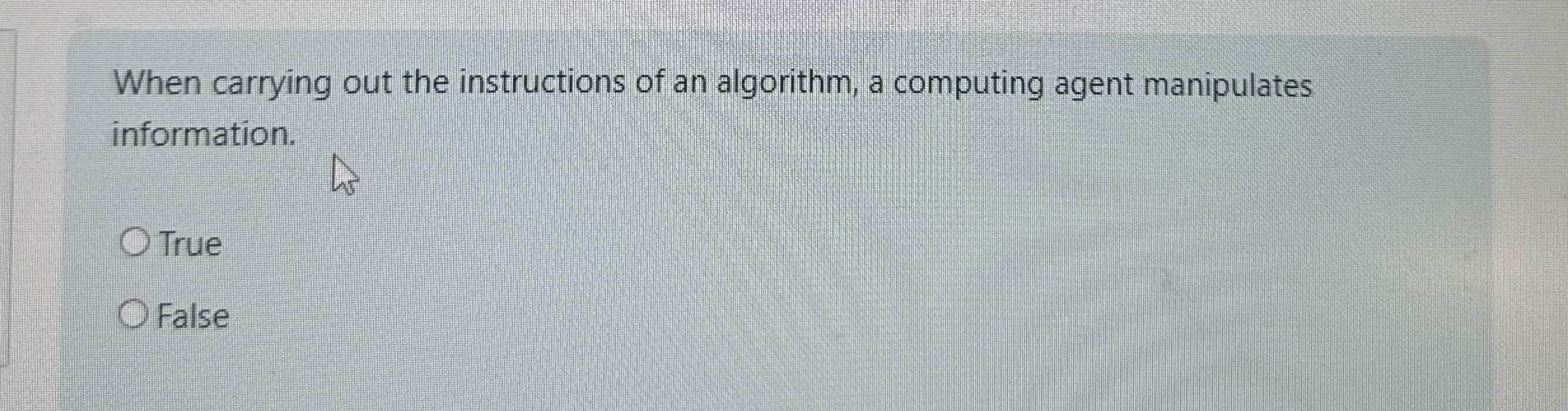 When carrying out the instructions of an