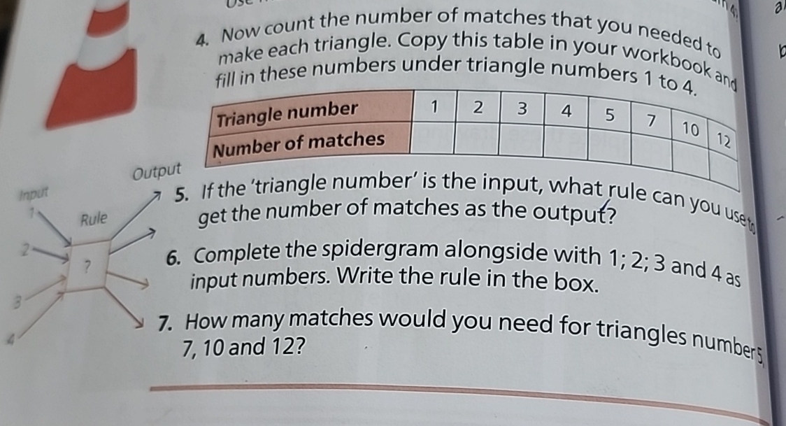 Now count the number of matches that you needed
