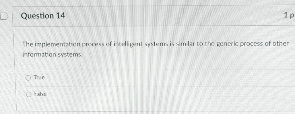 Question 1 4 The implementation process of