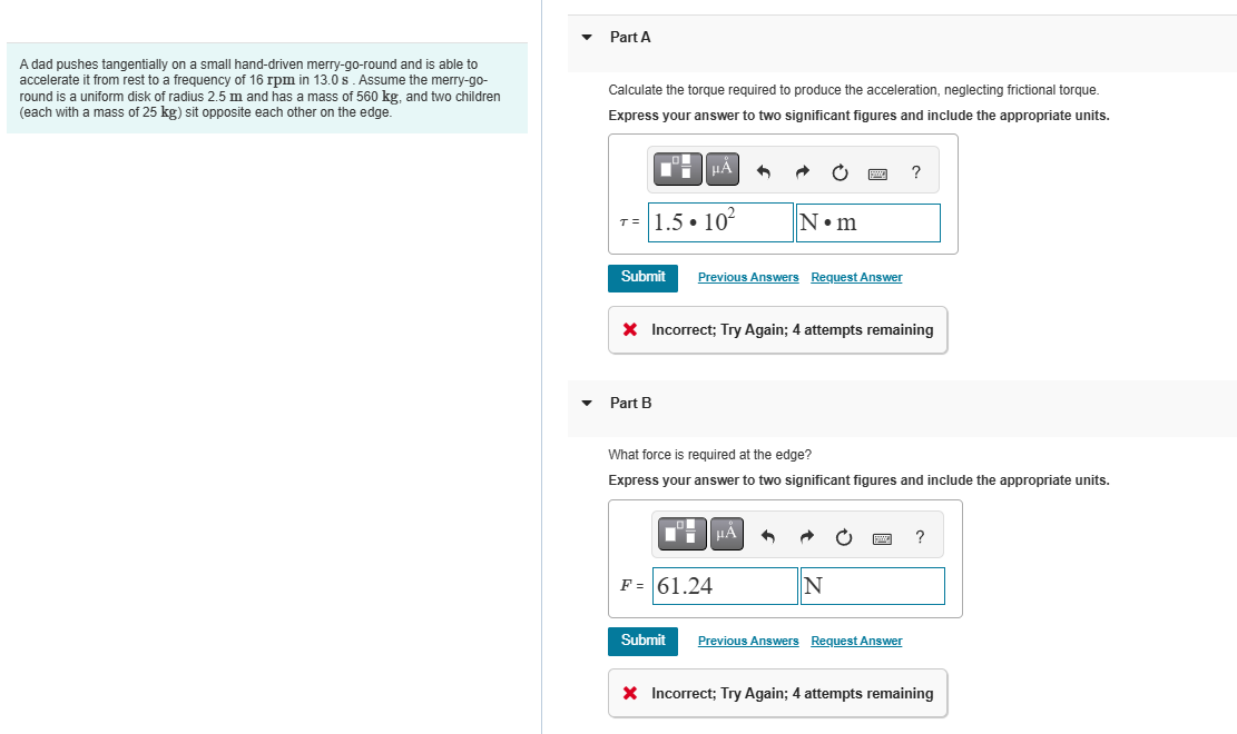 A dad pushes tangentially on a small hand -