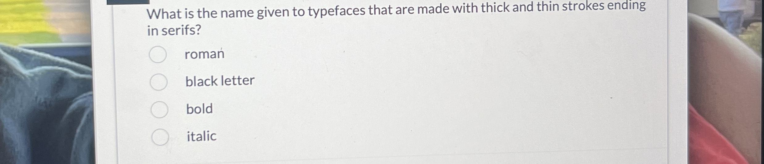 What is the name given to typefaces that are made
