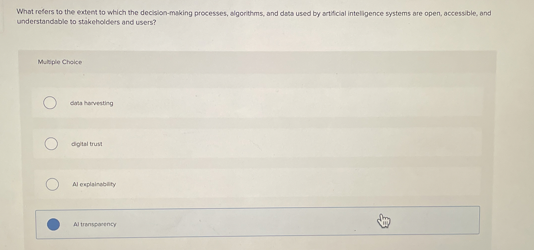 What refers to the extent to which the decision -