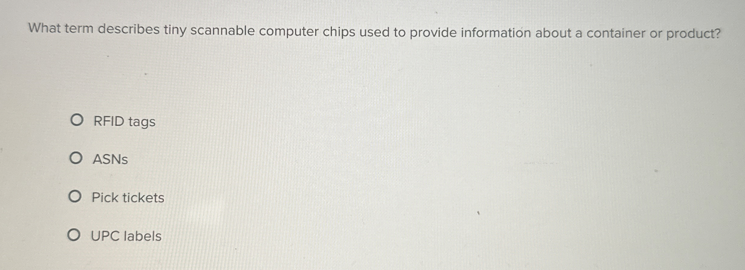 What term describes tiny scannable computer chips