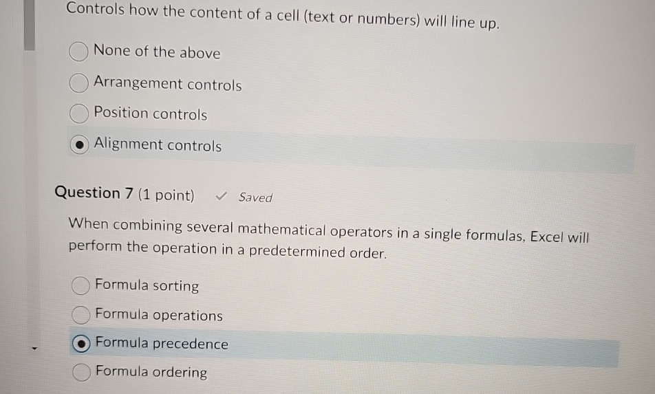 Controls how the content of a cell ( text or