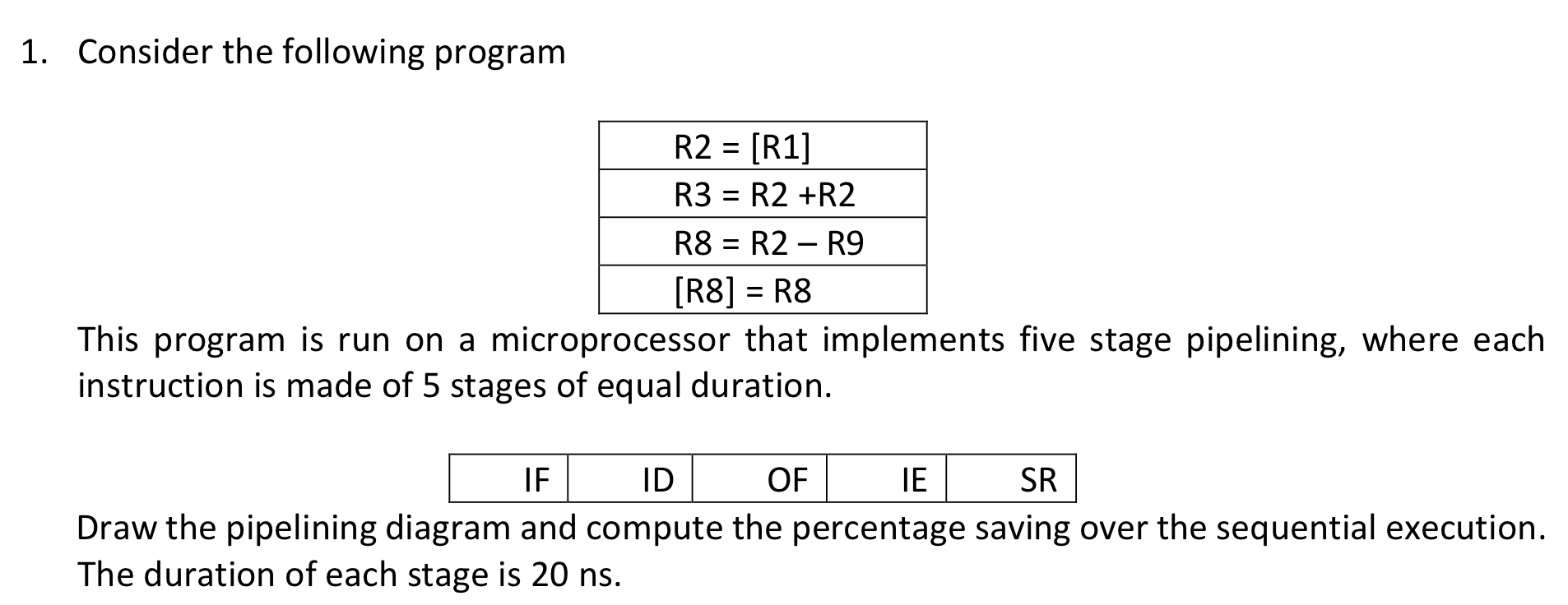 Consider the following program \ table [ [ R 2 =