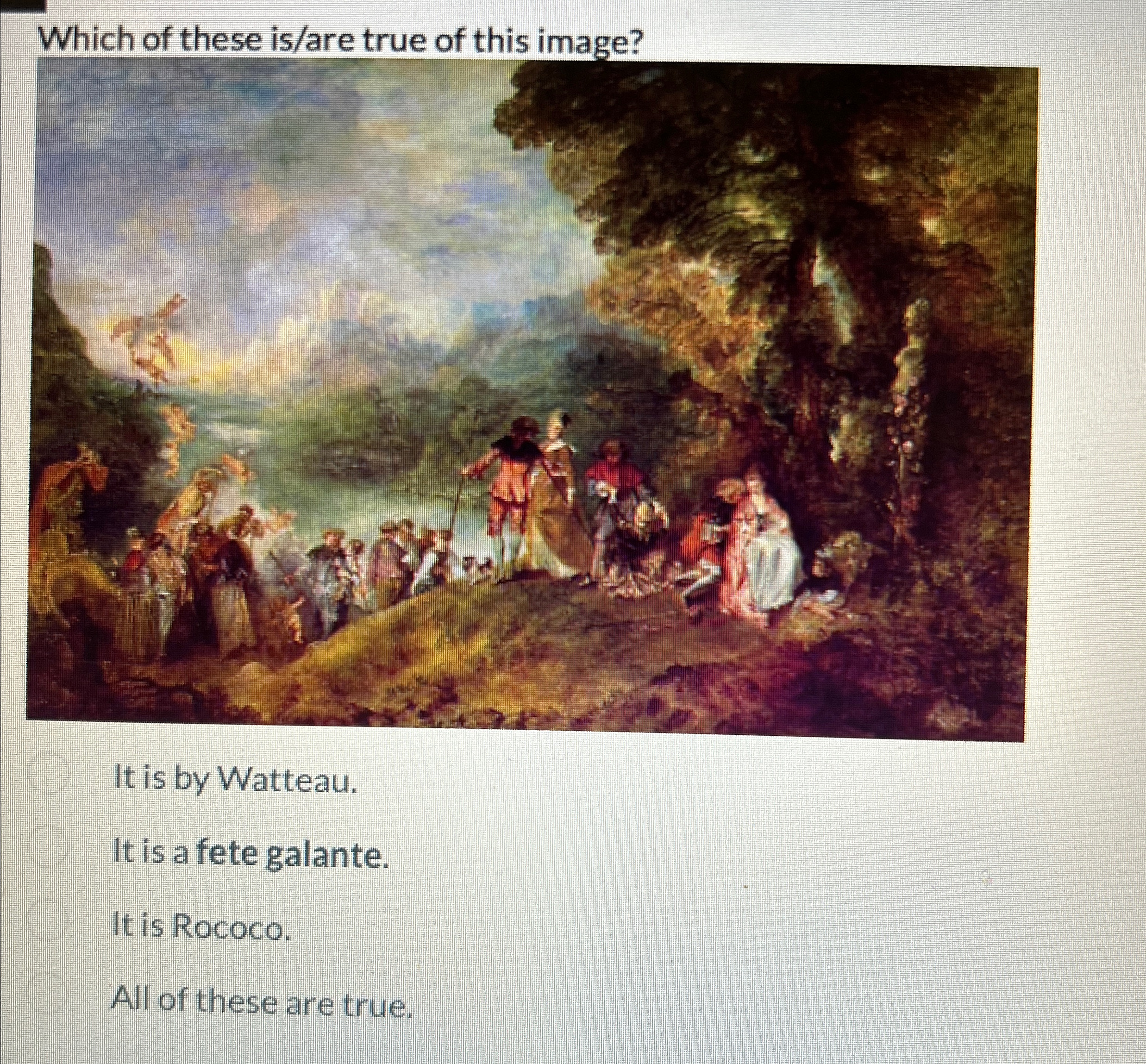 Which of these is / are true of this image? It is