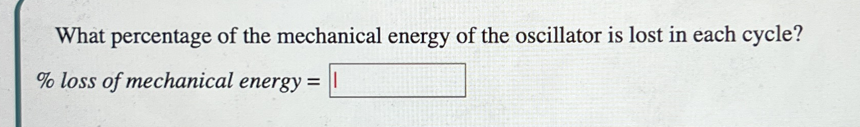 What percentage of the mechanical energy of the