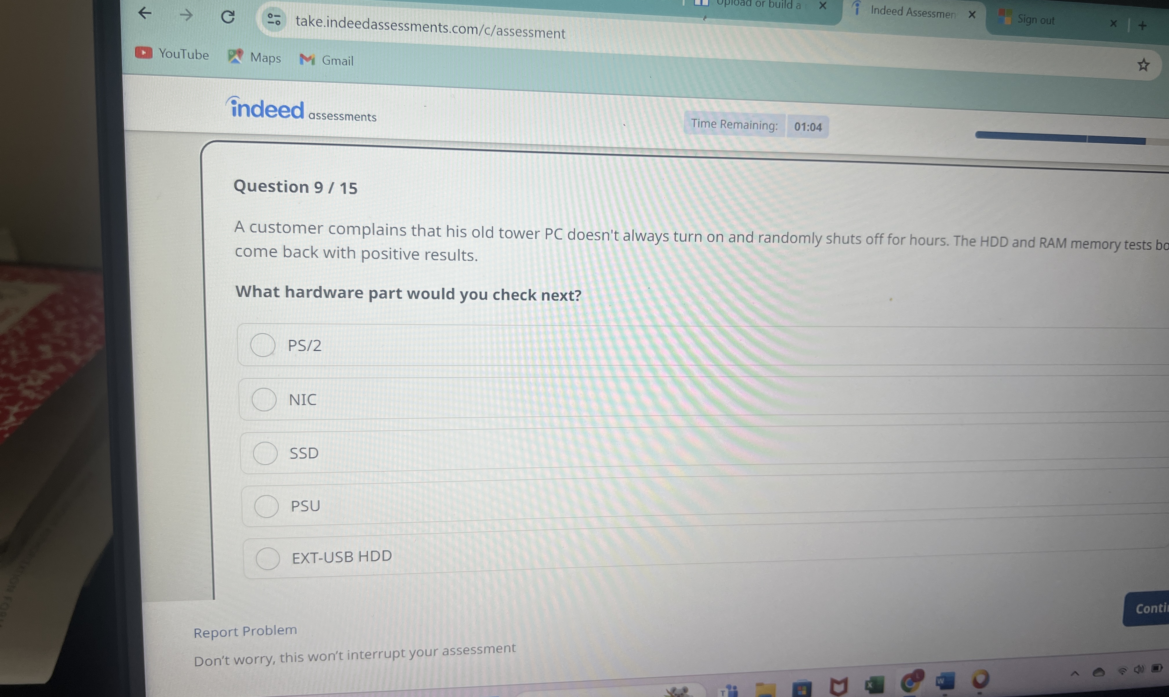 YouTube Maps Gmail indeed ossessments Time