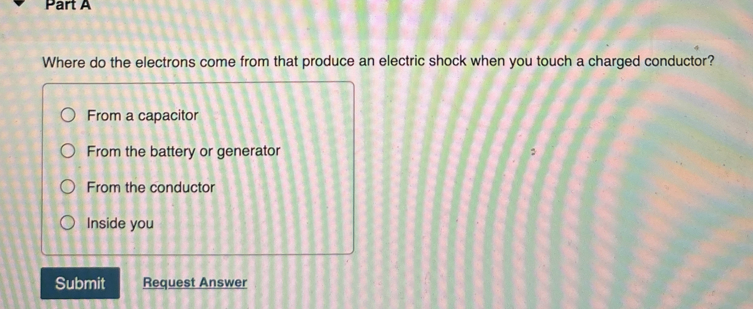 Where do the electrons come from that produce an