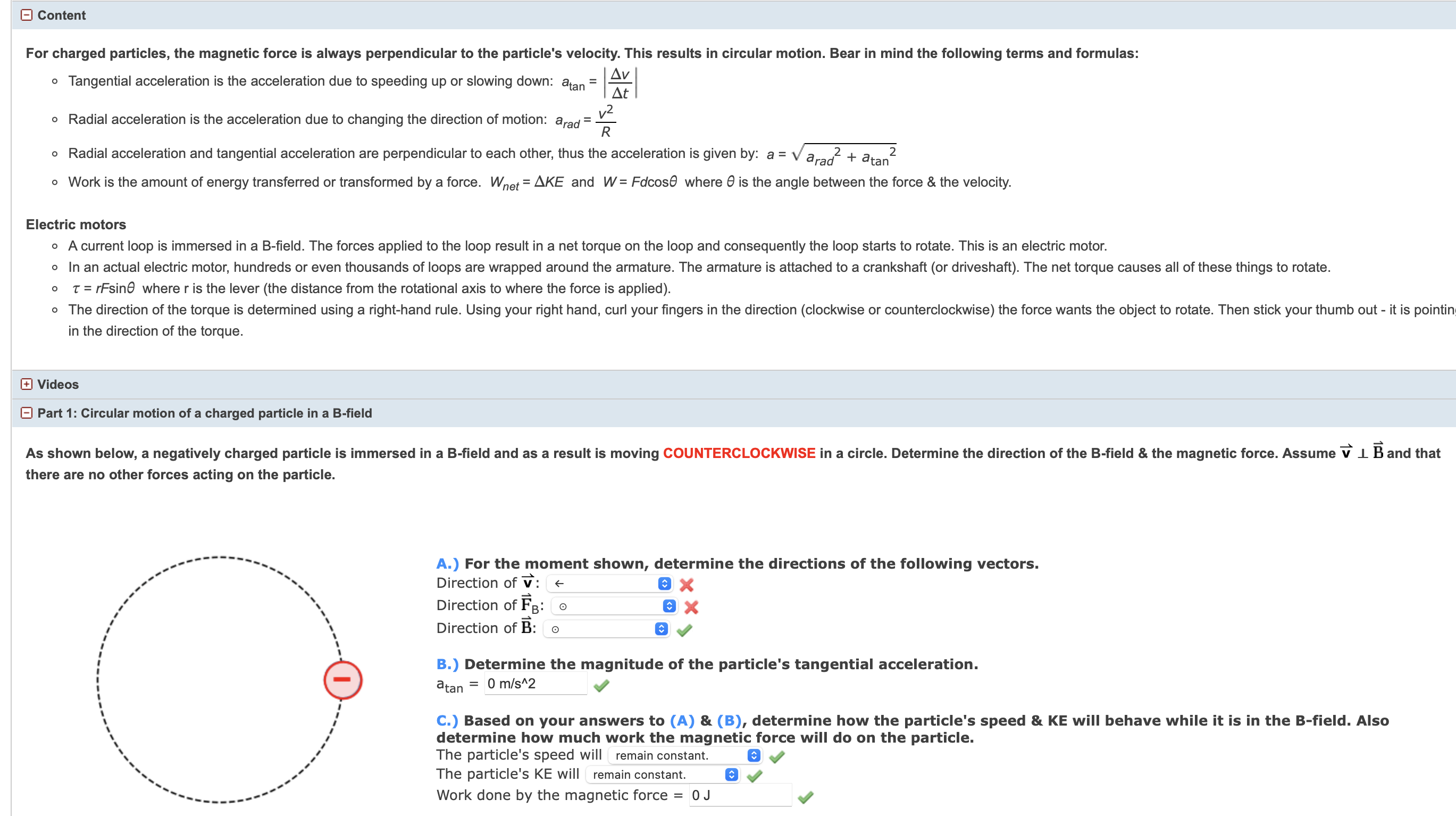 please solve the ones marked wrong with
