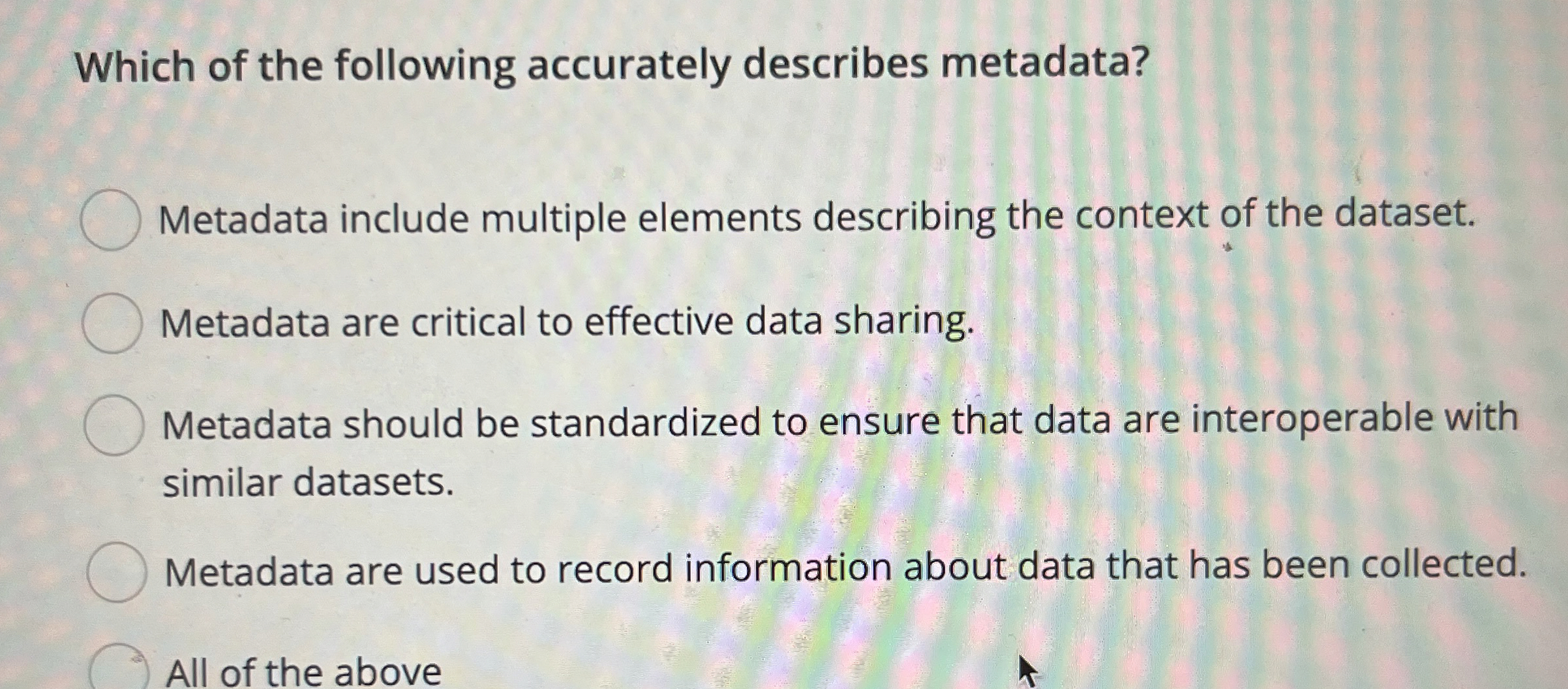 Which of the following accurately describes