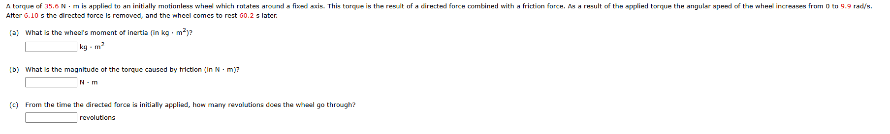 After 6 . 1 0 s the directed force is removed,