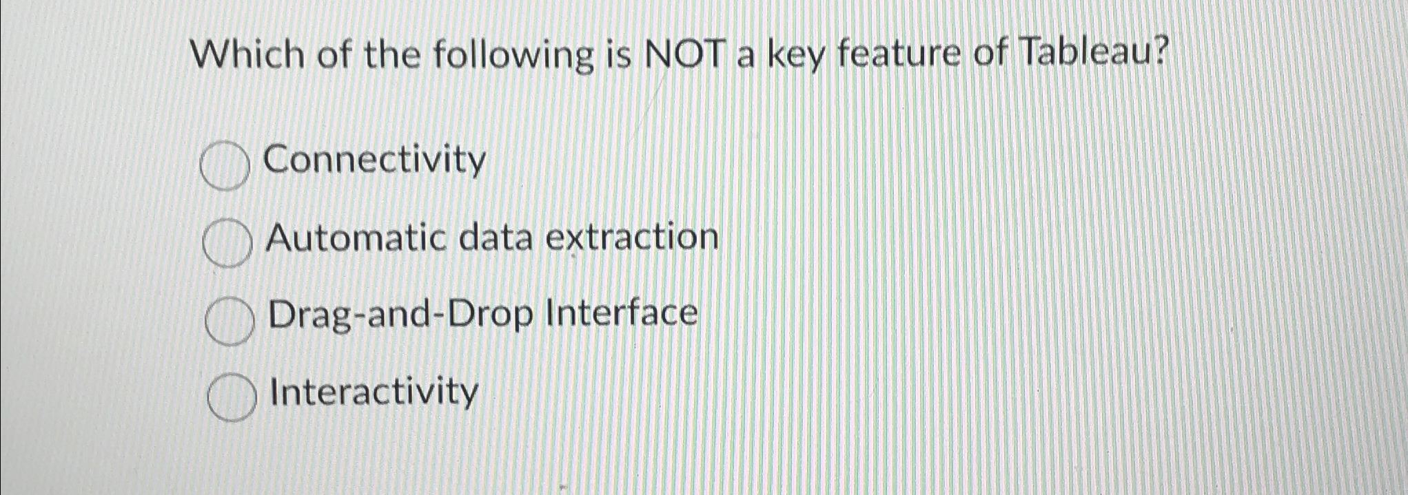 Which of the following is NOT a key feature of