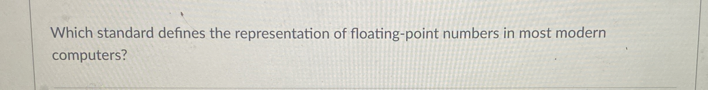 Which standard defines the representation of