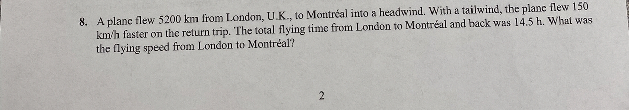 i need this done as soon as possible A plane flew