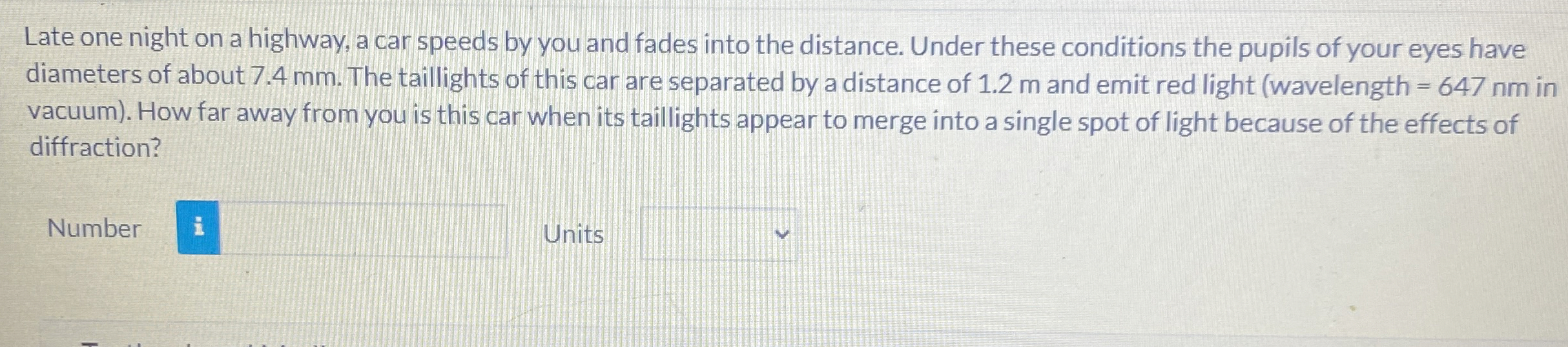 Late one night on a highway, a car speeds by you