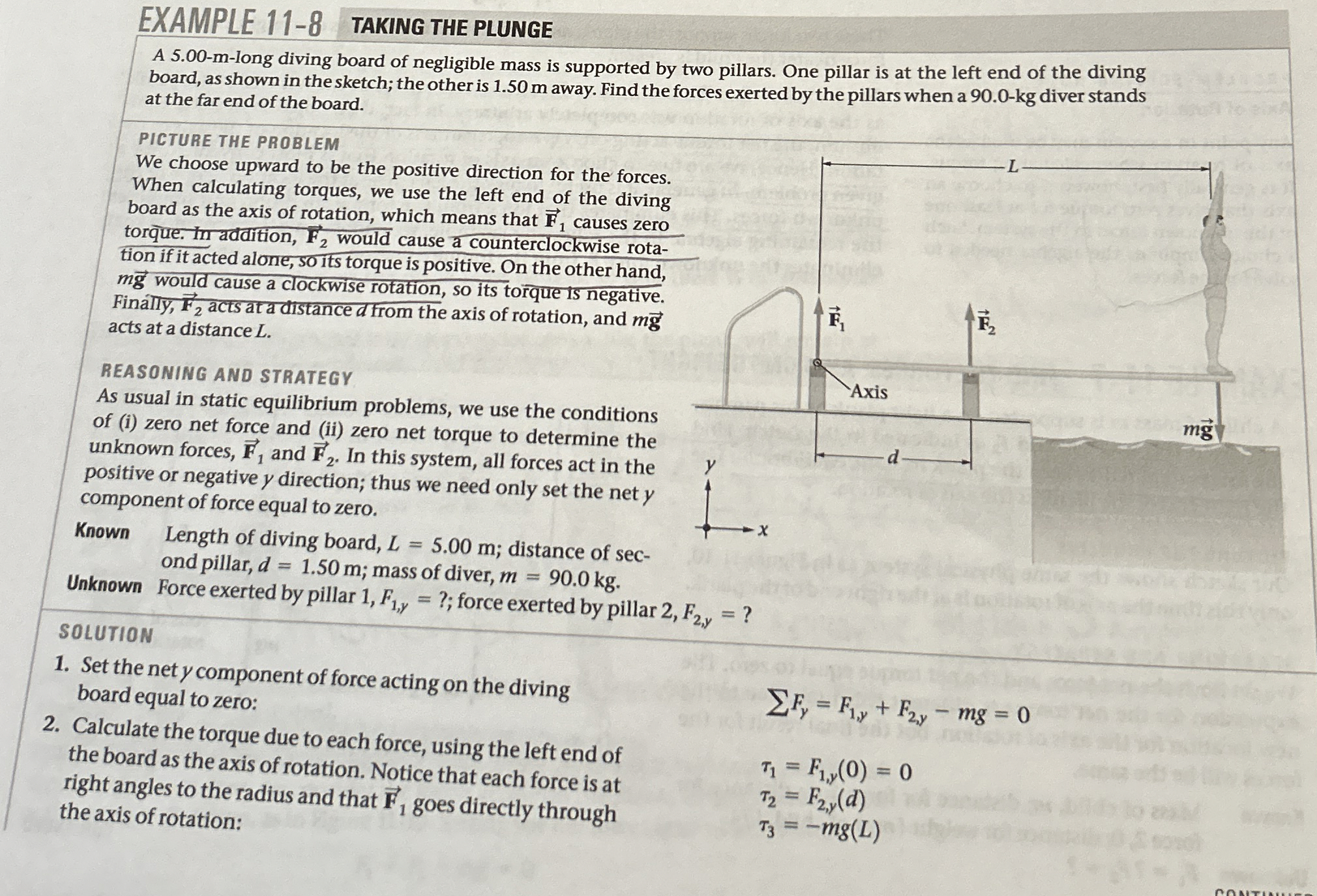 PRACTICE PROBLEM Find the forces exerted by the