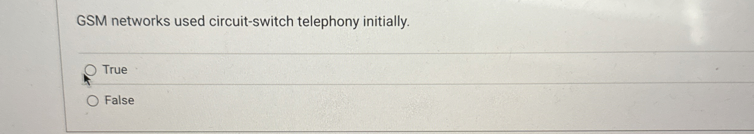 GSM networks used circuit - switch telephony
