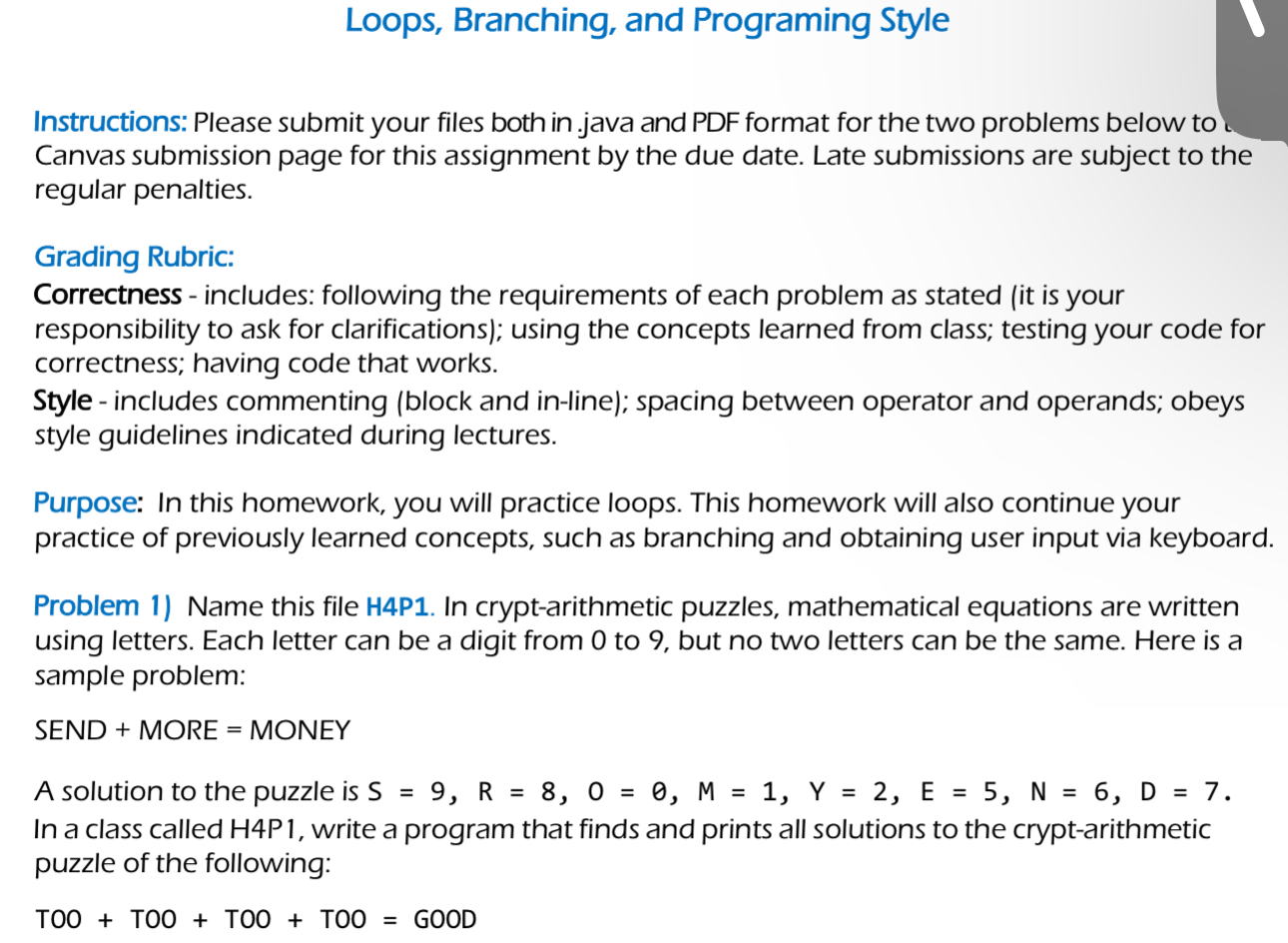 Loops, Branching, and Programing Style