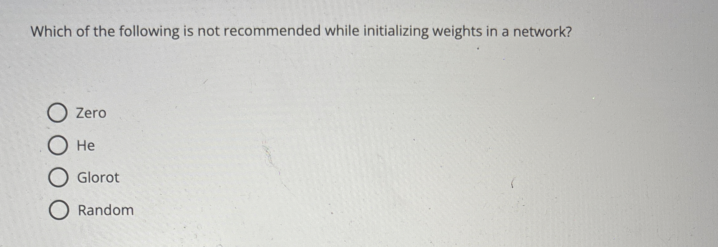 Which of the following is not recommended while