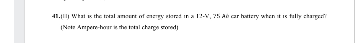 4 1 . ( II ) What is the total amount of energy
