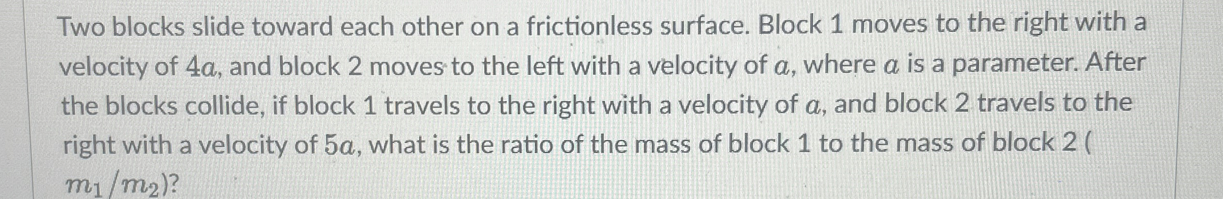 Two blocks slide toward each other on a