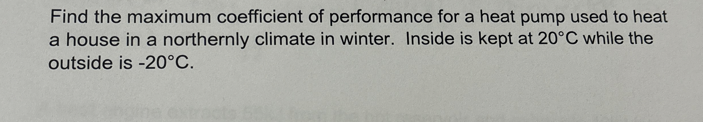 Find the maximum coefficient of performance for a