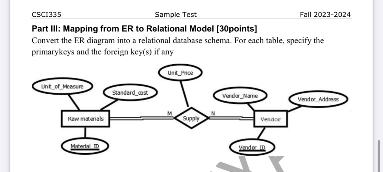 CSCI 3 3 5 Sample Test Fall 2 0 2 3 - 2 0 2 4