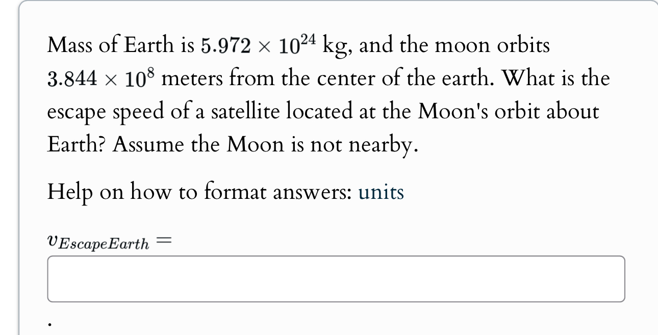 Mass of Earth is 5 . 9 7 2 1 0 2 4 k g , and the