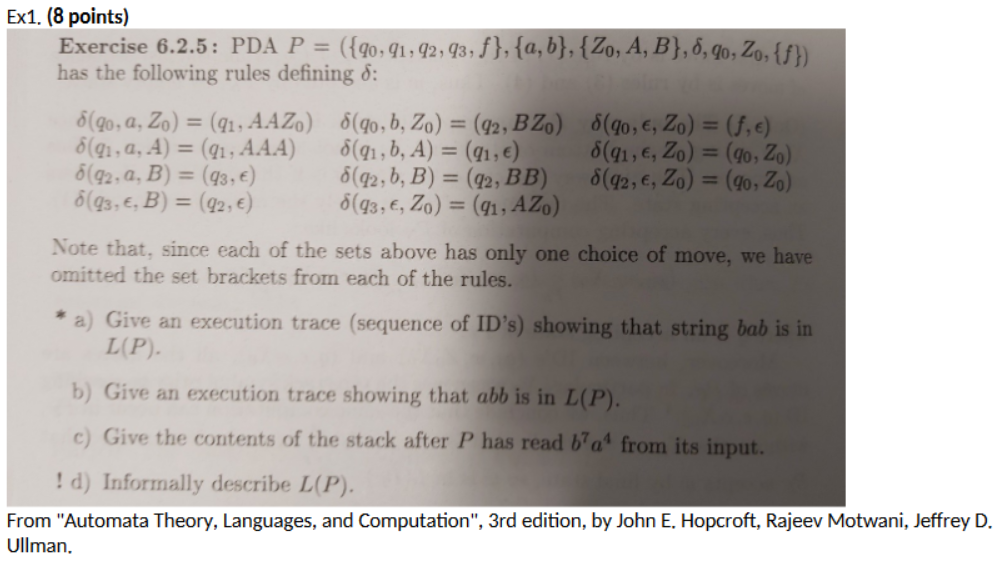 From "Automata Theory, Languages, and