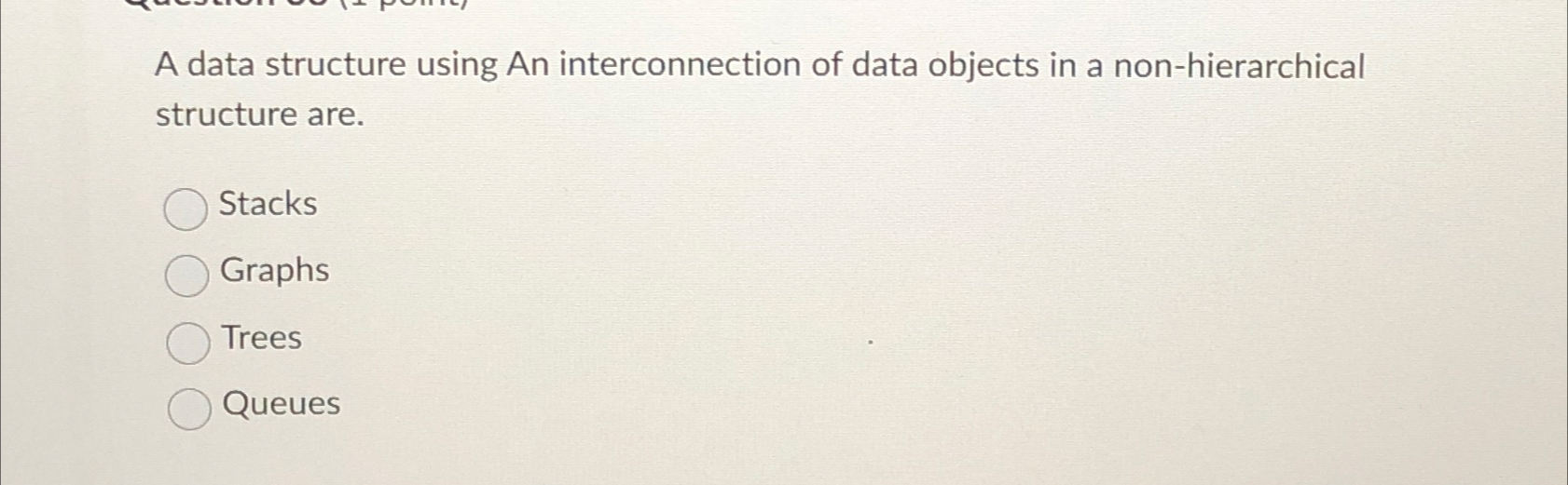 A data structure using An interconnection of data