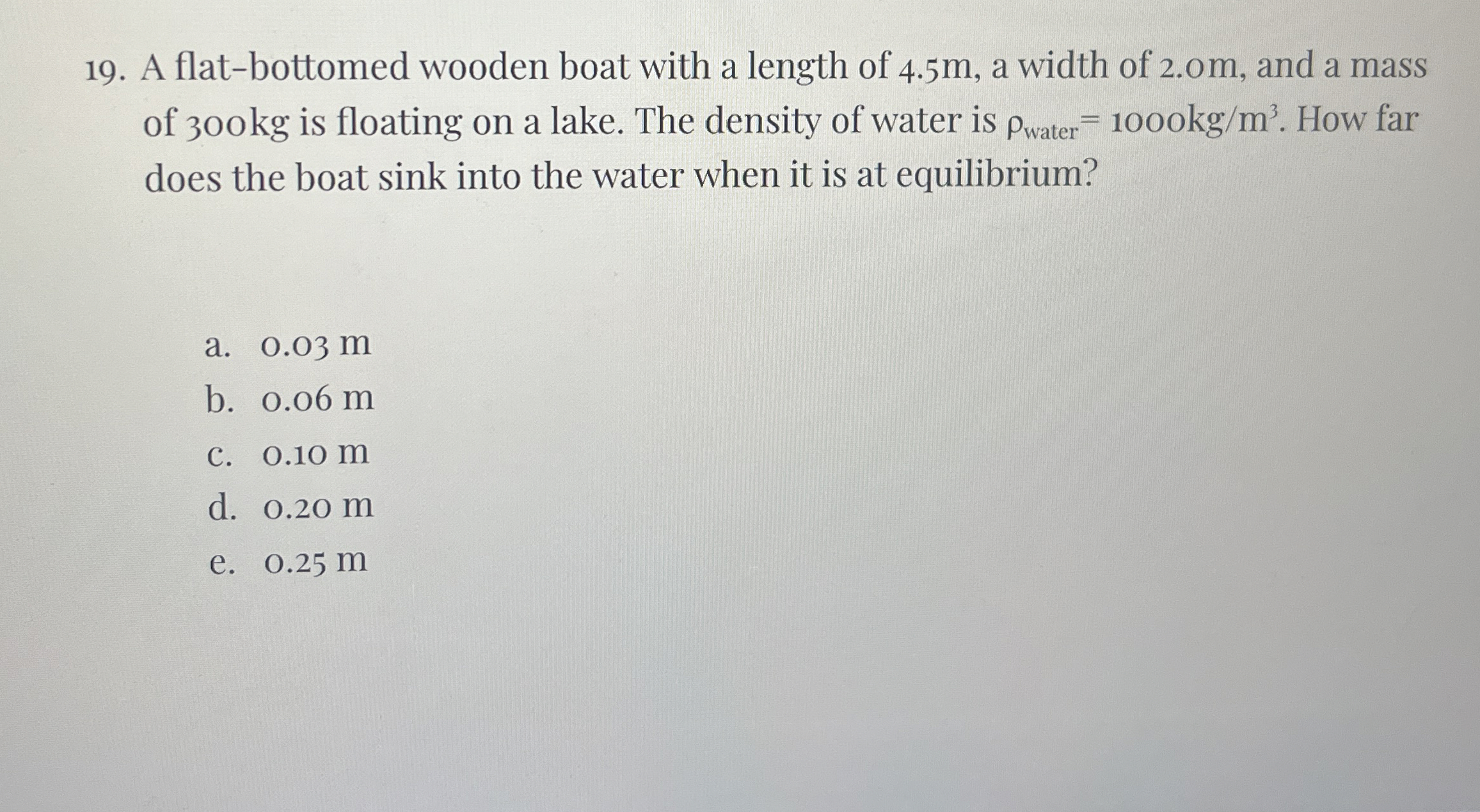 A flat - bottomed wooden boat with a length of 4