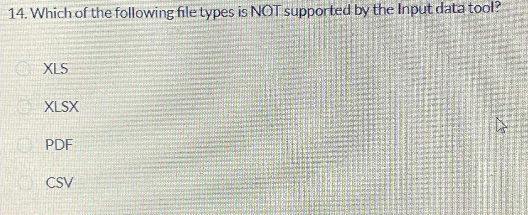 Which of the following file types is NOT