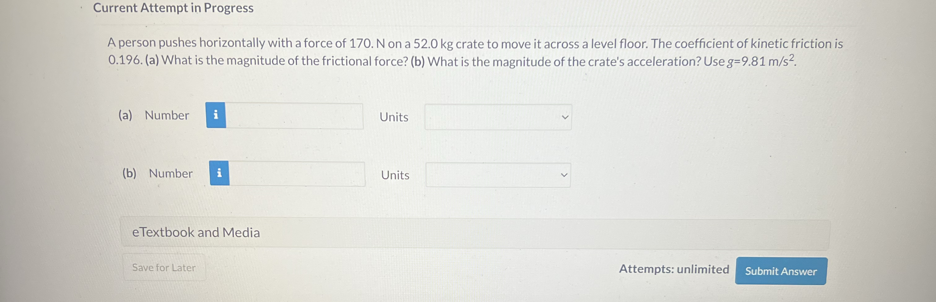 Current Attempt in Progress A person pushes