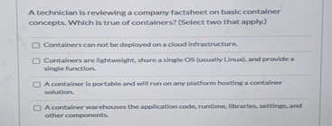 A technician is reviewing a company factsheet on